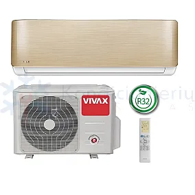 ACP-09CH25AERI Gold VIVAX 2.6/2.9 kW oro kondicionierius - šilumos siurblys ACP-09CH25AERI Gold VIVAX 2.6/2.9 kW oro kondicionierius - šilumos siurblys