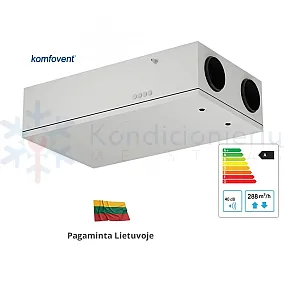 Rekuperatorius KOMFOVENT Domekt R 300 F C8 L/AZ F7/M5 Rekuperatorius KOMFOVENT Domekt R 300 F C8 L/AZ F7/M5